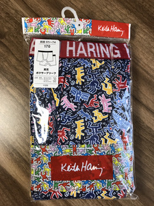 アツギ 下着 [KeithHaring(キース・へリング)] ECOなポリエステルベア天竺 男児ボクサー 2枚組 M81012P　ネイビー、ブラック　170