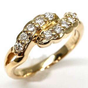 POLA jewelry(ポーラ)◆K18 天然ダイヤモンドリング◆A 約3.6g 約9.5号 0.20ct diamond ring指輪 jewelry ジュエリーEC4/EC5