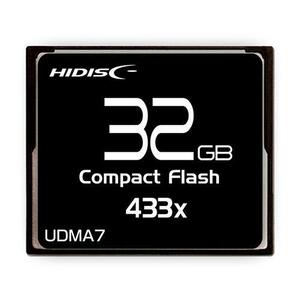 コンパクトフラッシュ CFカード 32GB MLCチップ搭載 HIDISC/HDCF32G433XJP3/0257/送料無料メール便 ポイント消化