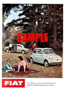 ◆1958年の自動車広告　フィアット500　FIAT