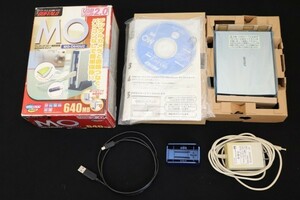 超稀少/未使用保管品●BUFFALO MOドライブ MO-D640U2 640MB USB2.0 Win＆Mac両対応