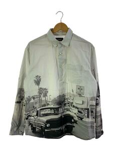 X-LARGE◆20SS/01201401/PRINTED L/S SHIRT/長袖シャツ/M/コットン/グレー/01201401