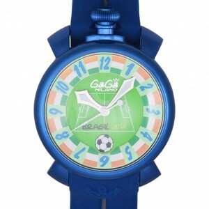 ガガミラノ GaGa MILANO マヌアーレ マヌアーレ48 2014年ブラジルワールドカップ 5070.1 グリーン文字盤 新品 腕時計 メンズ
