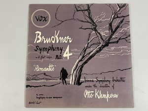 洗浄済 LP 米VOX PL6930 クレンペラー ブルックナー 交響曲第4番