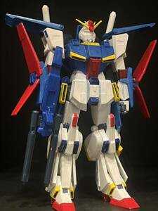 【塗装済完成品】ガンプラ ジャンク　旧キット 1/144　ダブルゼータガンダム　ZZガンダム　クリーニング済