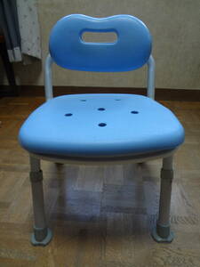 介護用 風呂椅子 ブルー　折り畳み式