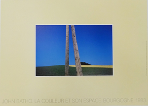ジョン・バト「Le couleur et son espace bourgogne」1983年、ポスター
