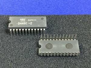 UPD446C-2 【即決即送】NEC 2Kx8 スタティック RAM D446C-2　[390Tr/300282] NEC 2Kx8-Bit Static CMOS RAM ２個セット