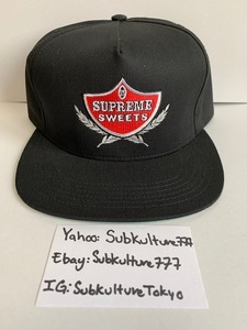 【新品】 Supreme　シュプリーム　Box Logo Snapback SWISHER SWEETS rare new キャップ ブラック　帽子　希少