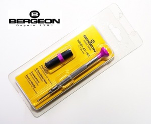 【売れてます】 【スイスの老舗】ドライバー不動の1番人気！　BERGEON ベルジョン ステンレスドライバー + 替先2本付 30081AT1.6