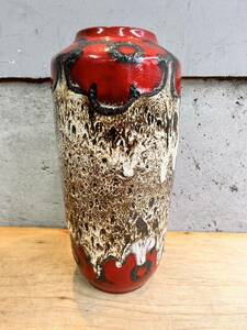希少 西ドイツ製 ヴィンテージ ”Fat Lava” size H46cm フラワーベース 花瓶