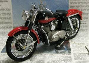 ★激レア絶版*フランクリンミント*ハーレー*1/10*1957 Harley-Davidson XL Sportster ブラック/レッド