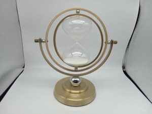 砂時計 回転式インテリア 15分計 オシャレアンティーク 置物 高さ:約24cm 幅:約12.5cm