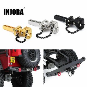 INJORA リアバンパー トレーラー 牽引フック 1/10RCクローラー Traxxas TRX4 TRX6 アキシャル SCX10 90046 AXI03007 パーツ