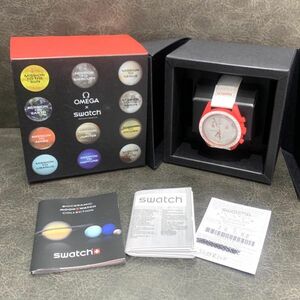 ▼【未使用品】OMEGA×swatch オメガ×スウォッチ スピードマスター ミッショントゥ マーズ S033R100 クオーツ S22411387268