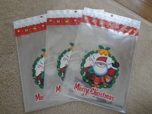 新品。かわいいクリスマス柄のラッピング袋、30枚セット、④