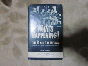 BEATLES WHAT HAPPENING !　βビデオ　レアアイテム!