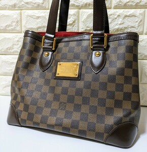 【美品】１円〜 ルイヴィトン ハムステッド PM ダミエ エベヌ ハンドバッグ トートバッグ LOUIS VUITTON 