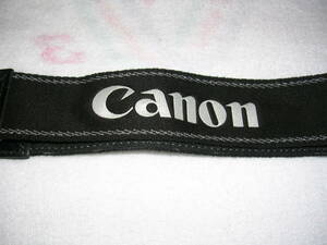 ☆　CANON　ストラップ　黒　銀文字　中古　☆