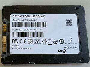ADATA SSD 240GB【動作確認済み】1002　