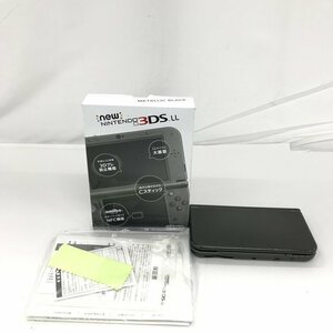Nintendo 任天堂 ニンテンドー 3DS LL RED-001 METALLIC BLACK 初期化済 箱付【CEAE8029】