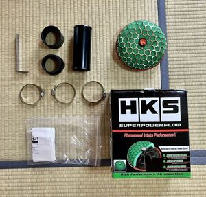 HKS 本物 パワーフロー 本体 パイピング ブラケット 他 美品 他車流用に！