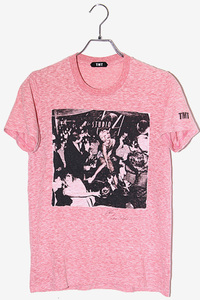TMT ティーエムティー LOVE & PEACE フォトプリント 半袖Tシャツ S PINK ピンク /◆ メンズ