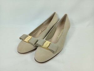 Salvatore Ferragamo フェラガモ レザー パンプス シューズ 靴 イタリア製　6 1/2 24.5cm