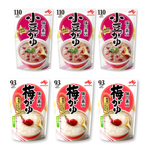 ■味の素KK おかゆ　小豆がゆ(250g) x3　梅がゆ(250g) x3　　■お粥