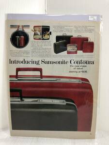 1965年7月16日号LIFE誌広告切り抜き【SAMSONITE CONTOURA/サムソナイト】アメリカ買い付け品used60sビンテージ旅行鞄スーツケースおしゃれ