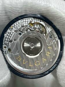 【可動品】BVLGARI ブルガリ 自動巻き ムーブメント Cal.220-TEEG リューズ・風防・機止めネジ付き【現状】№62785