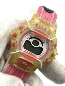 【電池切れ】CASIO カシオ Baby-G ベビージー クォーツ 腕時計 デジタル文字盤 ピンク系 ラウンド アニメーション ユニセックス BG-340