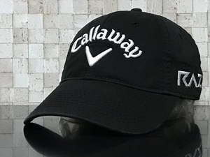 【未使用品】329E 上品★Callaway Golf キャロウェイ ゴルフ キャップ 帽子 CAP 上品で高級感のあるブラックにシリーズロゴ《FREEサイズ》