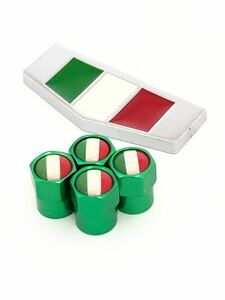 K 緑 イタリア 国旗 ステッカー バルブキャップ エンブレム ランボルギーニ Lamborghini アヴェンタドール ガヤルド ムルシエラゴ