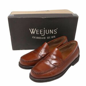 WEEJUNS G.H.BASS&CO. ジーエイチバス BA11135 レザー コイン ペニー ローファー シューズ Sz.UK6/EUR40/US7　メンズ　I4G00070_3#U