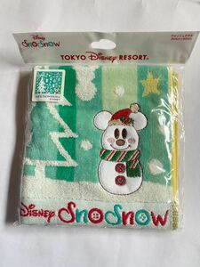 ☆☆ディズニー購入　雪だるま　ミッキーマウス　ハンドタオル 新品