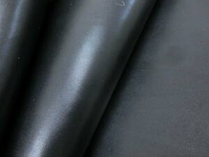 Y63　黒　希少キップ中牛　山陽シール無　1,5~1,7ミリ　伸び無し　最長部約77×63㎝　革小物レザークラフト材料　修理　リペア材料