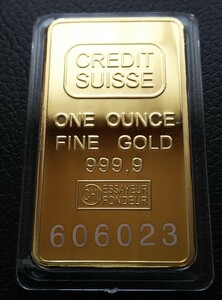 スイス シリアルナンバー 大型硬貨 記念金貨 金貨 CREDIT SUISSE インゴット コレクション 収納ケース付き