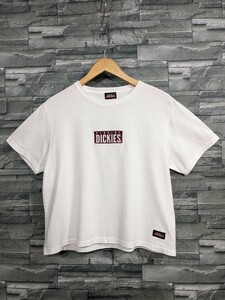 ★送料無料★Dickies　ディッキーズ　半袖　Tシャツ　コットンシャツ　トップス　白　レディース　Mサイズ