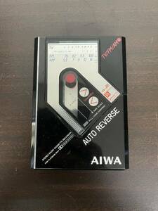 ★通電確認済み　当時物　希少　AIWA アイワ　HS-J8 カセットプレーヤー　充電コード付き（60s）ポータブルカセットプレーヤー　