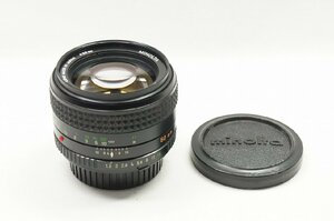 【適格請求書発行】良品 MINOLTA ミノルタ MD ROKKOR 50mm F1.2 SRマウント MF【アルプスカメラ】231125h