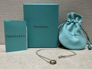 M3892 1円～ TIFFANY＆Co. ティファニー ネックレス ビーンズ PERETTI ペレッティ Ag925刻印 シルバー 重量2.7g ペンダント 箱付き