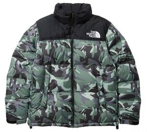 Lサイズ◆THE NORTH FACE ノースフェイス ノベルティー ヌプシ ジャケット Novelty NUPTSE Jacket AX ダウンジャケット カモフラ 迷彩