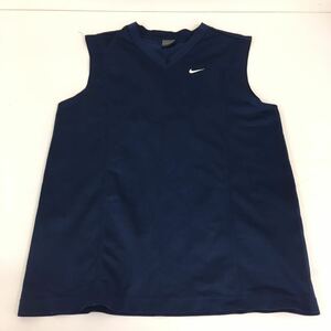 送料無料★NIKE ナイキ★ノースリーブシャツ　タンクトップ★メンズ　Mサイズ★ネイビー#60416sbw