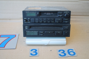 KL-645-7 トヨタ　純正オーディオ CD カセットプレーヤー　 86270-20040 / 86120-20871 FUITSU TEN