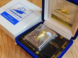 ★コレクター放出デッドストック！ Zippo/ジッポ 98年頃製 フランス サッカーワールドカップ 限定シリアル入り！ ②★