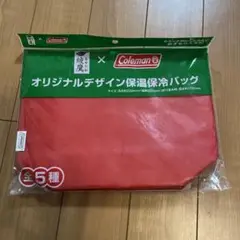 新品　綾鷹×Coleman　オリジナル　デザイン　保温保冷バッグ　ノベルティ　赤