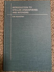 Novotny: Introduction to stellar atmospheres and interiors