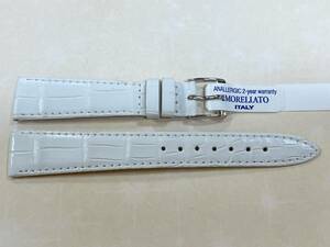 難あり MORELLATO 18mm White マットアリゲーター TIPO PATEK