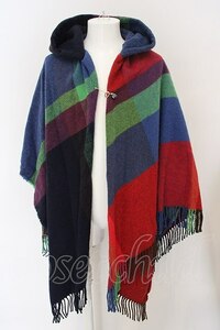 【USED】Vivienne Westwood MAN CHECK PONCHO ポンチョ ヴィヴィアンウエストウッド ビビアン マルチ O-24-03-24-008-co-YM-OS